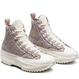 Converse Chuck Taylor All Star Faux Shearling Run Star Hike Platform Sneaker